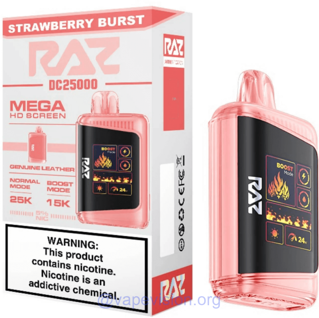 10. RAZ Vape DC25000 (Strawberry)