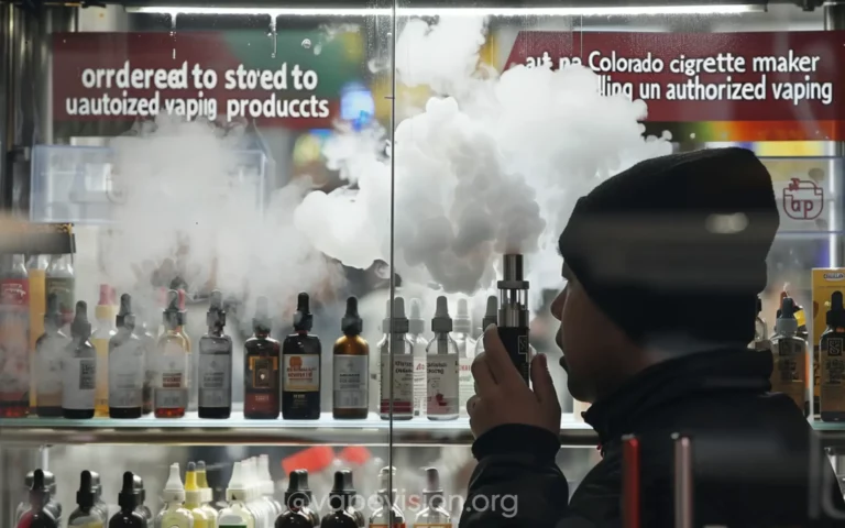 Colorado-Based E-Cigarette Company Ordered to Cease Sale of Unauthorized Vaping Products